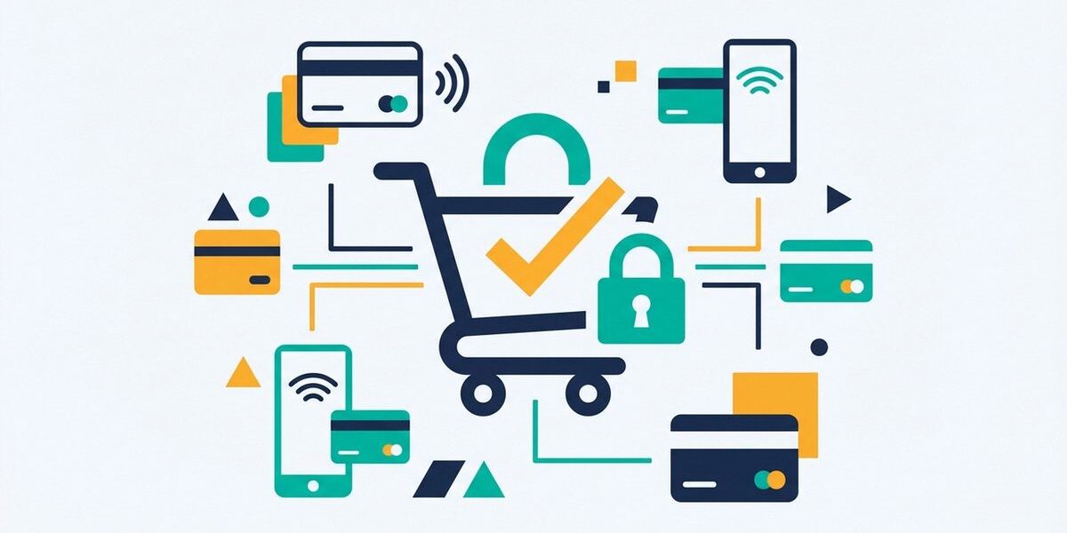 Sicherheitsschloss auf einem Smartphone-Display beim Online-Banking