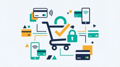 Sicherheitsschloss auf einem Smartphone-Display beim Online-Banking